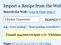 Search Import Recipes from 100+ Websites