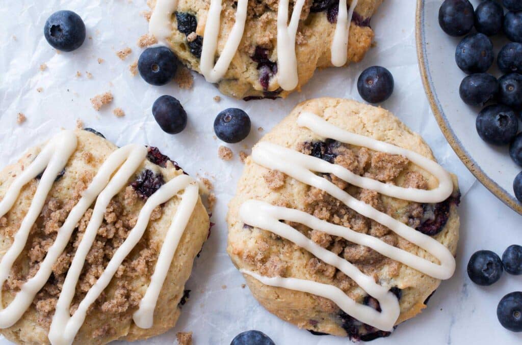 Sour Cream Blueberry Coffee Cake Muffin Tops Recipe - Plan to Eat